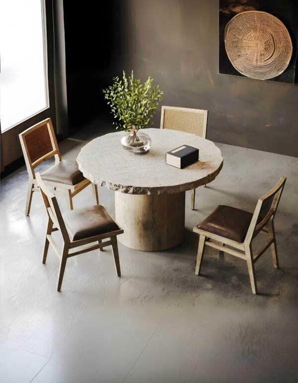 Table à manger ronde plateau