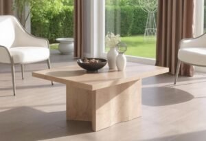Table Basse en Travertin
