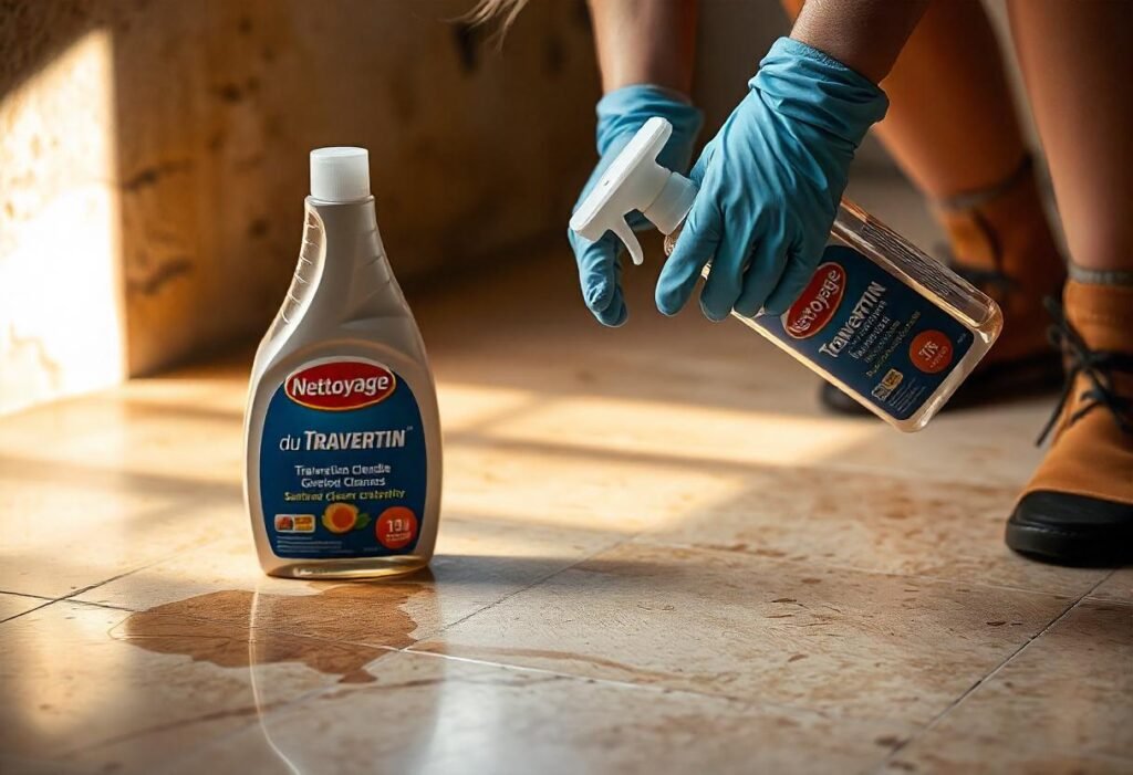 nettoyer le travertin​