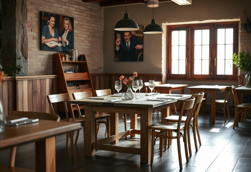 Table à manger en bois