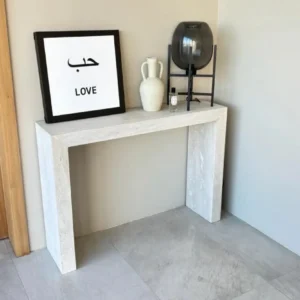 Console en travertin design minimaliste | Cleo